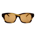 Givenchy // Men's // GV40090F 56E Square Sunglasses // Havana + Brown Sun Lenses