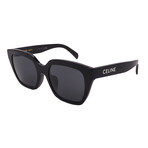 CELINE // Women's // CL40198F 01A Square Sunglasses // Black + Gray