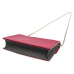 Louis Vuitton // Leather MyLockMe Chain Pochette Shoulder Bag // Light Beige + Wine // Pre-Owned