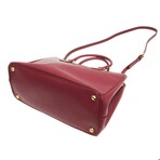 Prada // Saffiano Leather Lux Handbag // Wine // Pre-Owned