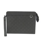 Louis Vuitton // Damier Infini Leather Standing Pouch // Noir // Pre-Owned