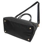 Prada // Leather + Nylon Light Shopper Shoulder Bag // Black // Pre-Owned