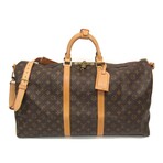 Louis Vuitton // Monogram Coated-Canvas + Leather Keepall Boston Bag // Monogram Brown // Pre-Owned