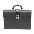 Louis Vuitton // Epi Leather Serviette Fermoir Briefcase // Noir // Pre-Owned