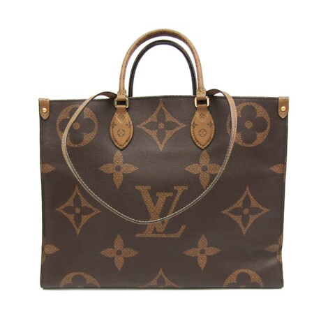 Louis Vuitton // Monogram Reverse Canvas Reversible Shoulder Bag // Beige + Brown // Pre-Owned