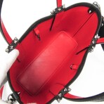 Christian Louboutin // Leather Cabata Handbag // Black + Red // Pre-Owned