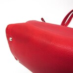 Ferragamo // Leather Gancini Tote Bag // Red // Pre-Owned