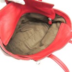 Ferragamo // Leather Gancini Tote Bag // Red // Pre-Owned