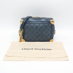 Louis Vuitton // Monogram Denim + Leather Trunk Shoulder Bag // Blue // Pre-Owned