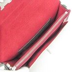 Louis Vuitton // Leather MyLockMe Chain Pochette Shoulder Bag // Light Beige + Wine // Pre-Owned