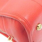 Loewe // Leather Amazona Handbag // Red Orange // Pre-Owned