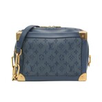 Louis Vuitton // Monogram Denim + Leather Trunk Shoulder Bag // Blue // Pre-Owned