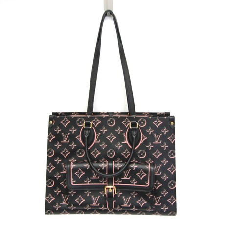 Louis Vuitton // Monogram Coated-Canvas OnTheGo Fall For You Handbag // Black + Rose // Pre-Owned