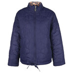 Barbour // Women's // Printed Reversible Apia Quilt Jacket // Eternal Ink + Light Trench Starling Print (US 6/UK 10)