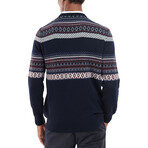 Barbour // Men's // Winterborne Fairisle Crew Sweater // Navy (M)