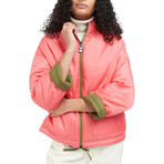 Barbour // Women's // Reversible Apia Quilt Jacket // Olive Tree + Pink Punch (US 6/UK 10)