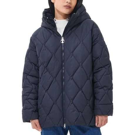 Barbour // Women's // Aster Quilt Jacket // Dark Navy (US 10/UK 14)