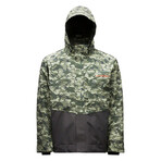 Grundens // Men's // Downrigger Gore-Tex Jacket // Refraction Camo Green + Anchor (S)