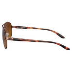 Oakley // Women's // Feedback Polarized Sunglasses // Pol Gold + PRIZM Rose Gold Polarized