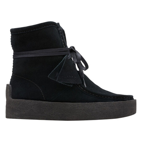 Clarks // Women's // Wallabee Cup Hi Boot // Black Suede (6)