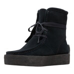 Clarks // Women's // Wallabee Cup Hi Boot // Black Suede (6)