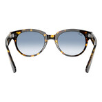 Ray-Ban // Unisex // Orion Sunglasses // Yellow Havana + Clear Gradient Blue