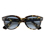 Ray-Ban // Unisex // Orion Sunglasses // Yellow Havana + Clear Gradient Blue