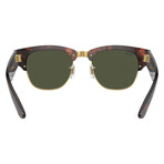 Ray-Ban // Unisex // Mega Clubmaster Sunglasses // Havana + Green