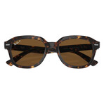 Ray-Ban // Unisex // Erik Polarized Sunglasses // Havana + Polar Brown
