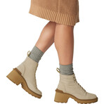 SOREL // Women's // Hi-Line Heel Lace Boot // Bleached Ceramic + Caribou Buff (7)