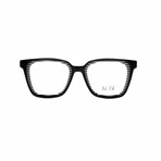 Unisex // Square Optical Frame // Black + White
