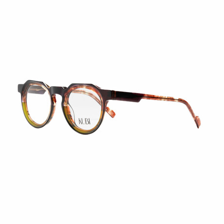 Unisex // Round Optical Frame // Green + Brown + Black