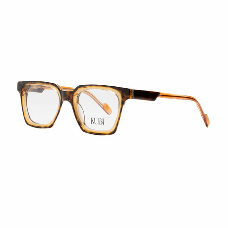Unisex // Square Optical Frame // Champagne + Tortoise