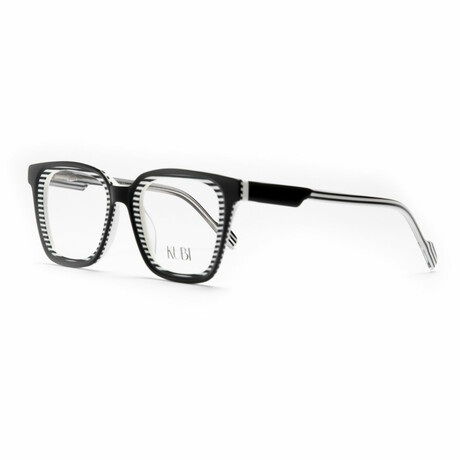 Unisex // Square Optical Frame // Black + White