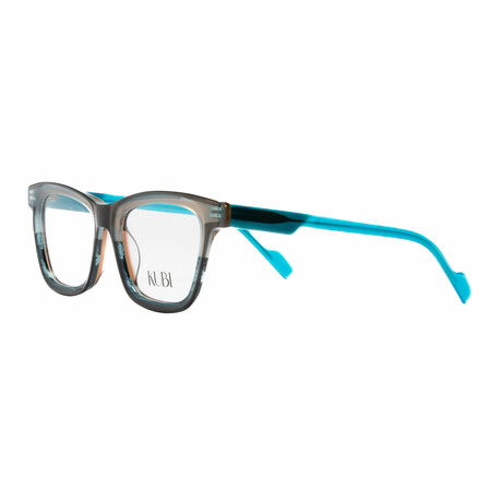 Unisex // Square Optical Frame // Beige + Blue