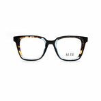 Unisex // Square Optical Frame // Black + Tortoise + Blue