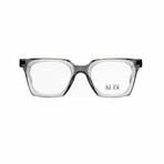 Unisex // Square Optical Frame // Black + Clear