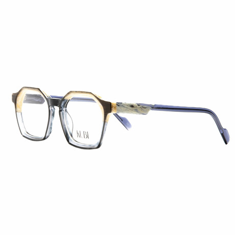 Unisex // Square Optical Frame // Purple + Beige + Ivory