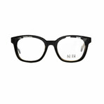 Unisex // Square Optical Frame // Black + White + Clear