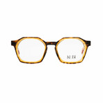 Unisex // Square Optical Frame // Champagne + Tortoise