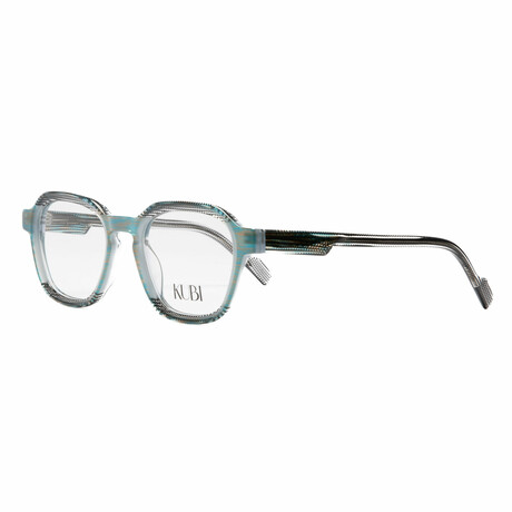 Unisex // Square Optical Frame // Black + Blue + Clear