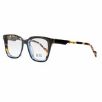 Unisex // Square Optical Frame // Black + Tortoise + Blue