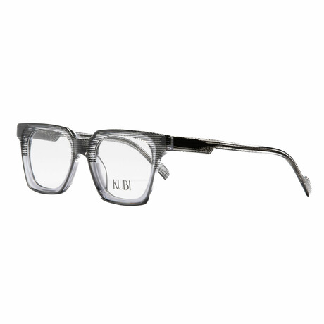 Unisex // Square Optical Frame // Black + Clear