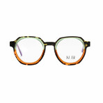 Unisex // Round Optical Frame // Green + Orange + Purple + Tortoise