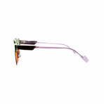 Unisex // Round Optical Frame // Green + Orange + Purple + Tortoise