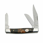 4" 3 Blade Large Black Pearl Stockman