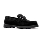 Samuel Suede Bit Loafer // Black (US: 9)