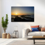 Coastal Waters At Sunset by Chuck Burdick (16"H x 24"W x 1.5"D)