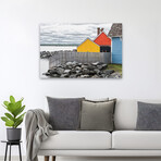 Coastal Geometry by Chuck Burdick (16"H x 24"W x 1.5"D)