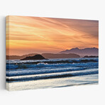 A Long Beach Sunset by Chuck Burdick (16"H x 24"W x 1.5"D)